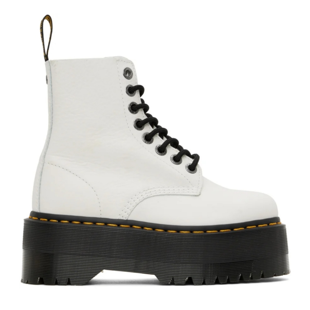 Dr. Martens White 1460 Pascal Max Boots Size/8